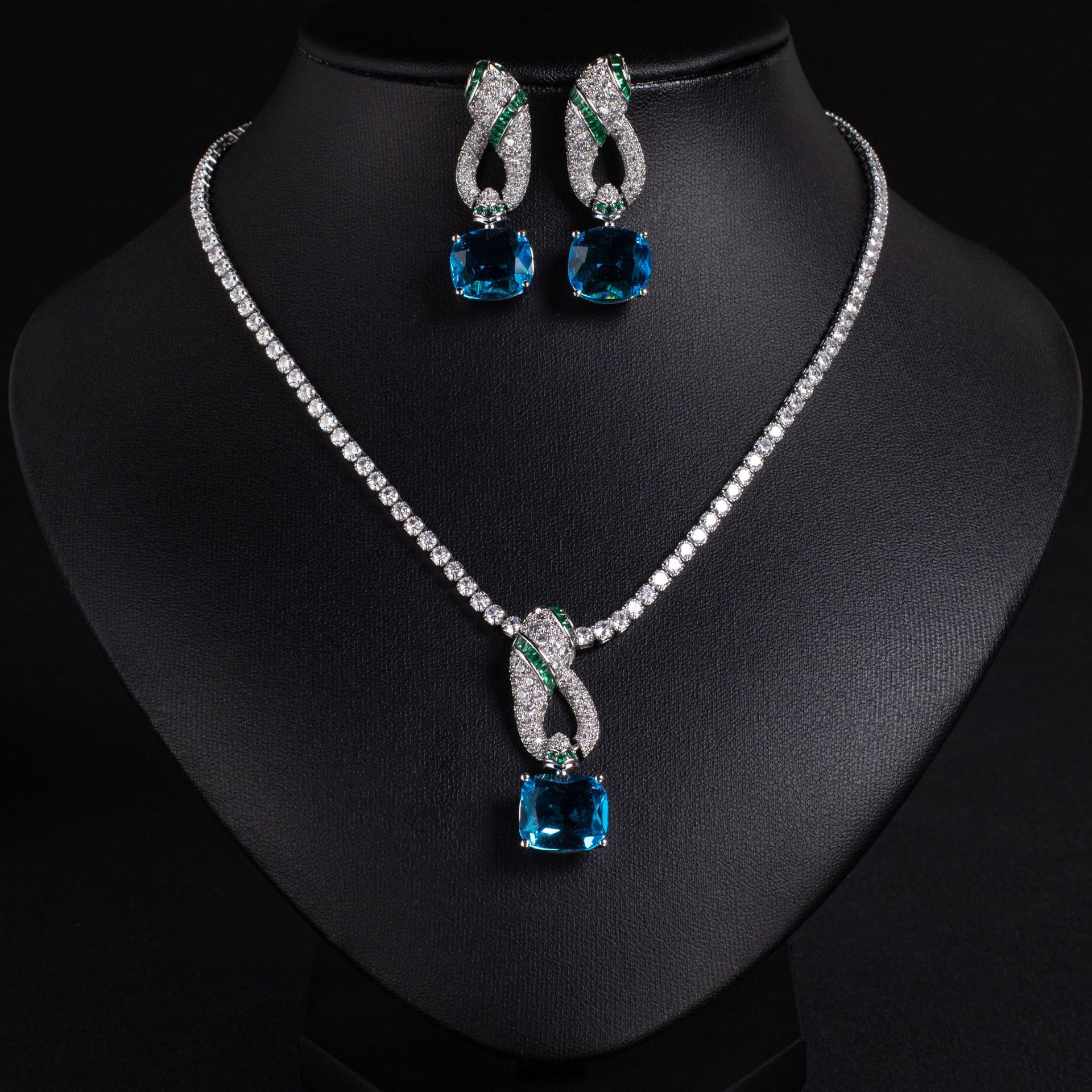 New hot selling European zircon jewelry sets