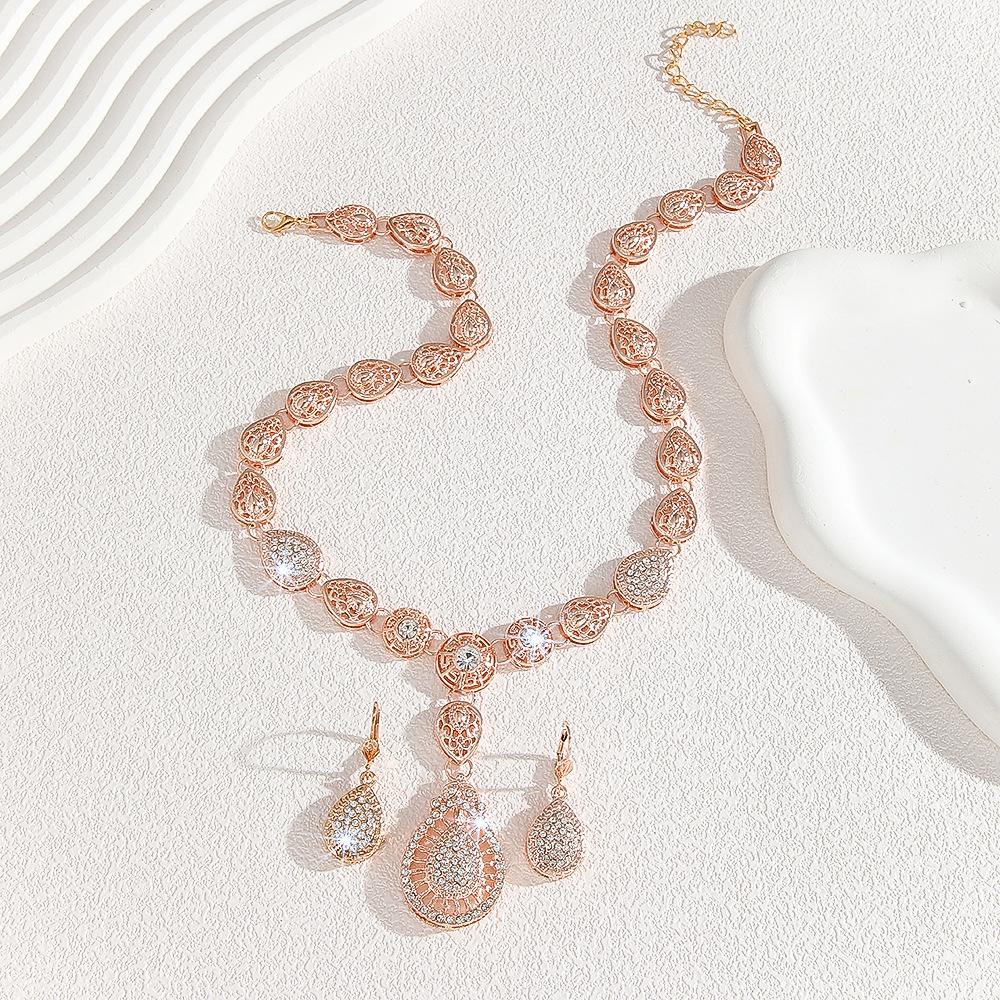 2-piece crystal jewelry set#TL4164