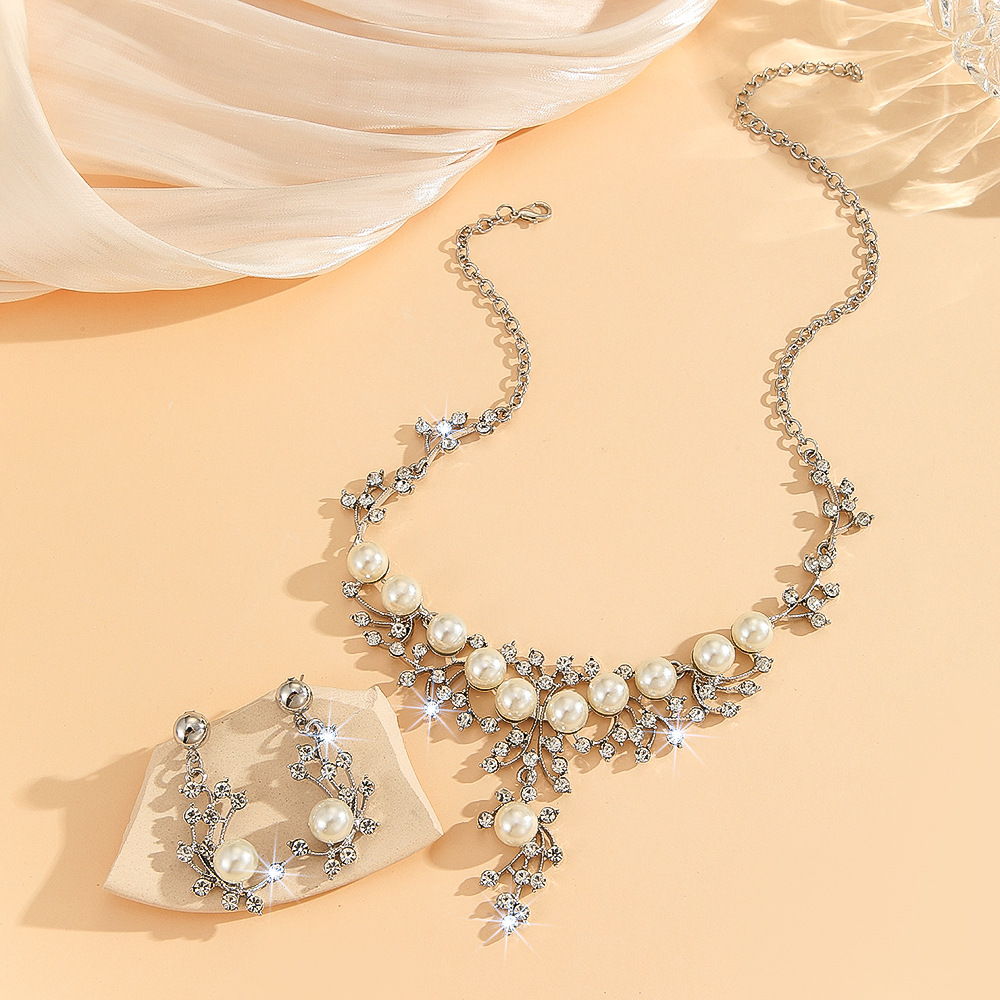 2-piece crystal jewelry set#TL0002