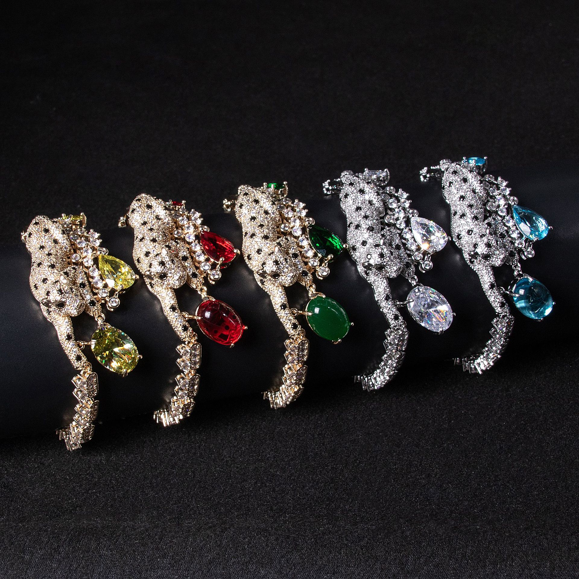 New leopard zircon bracelet
