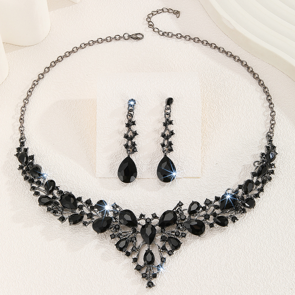 2-piece crystal jewelry set#TL0265