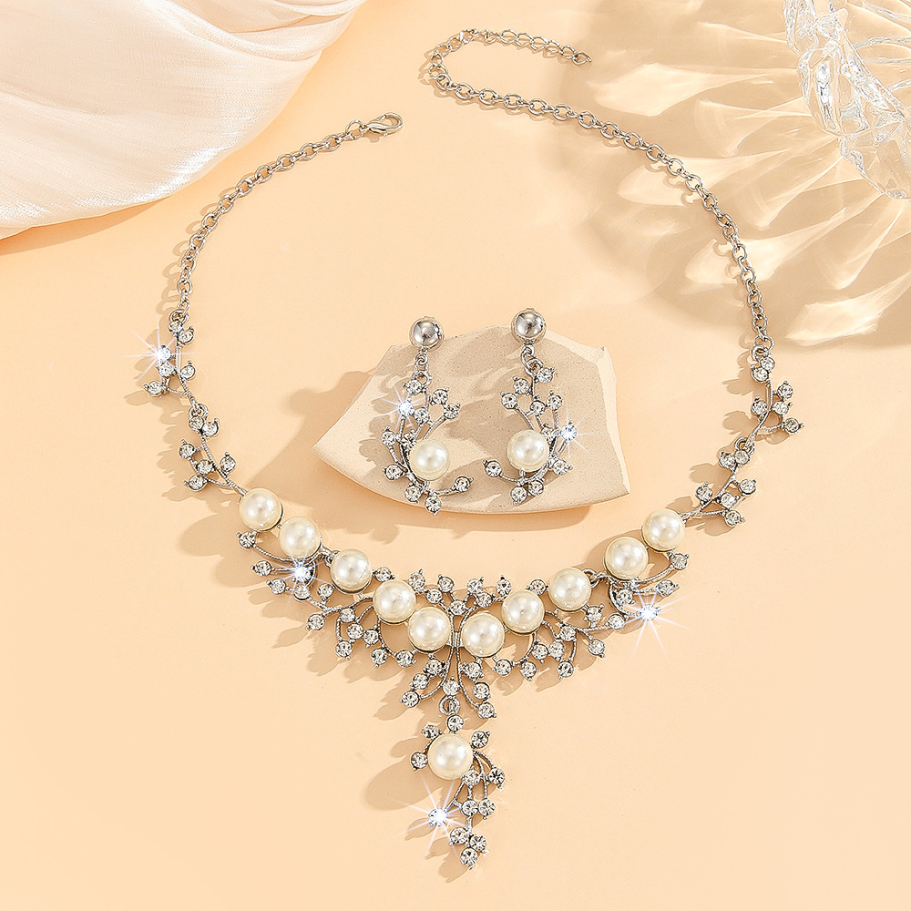 2-piece crystal jewelry set#TL0002