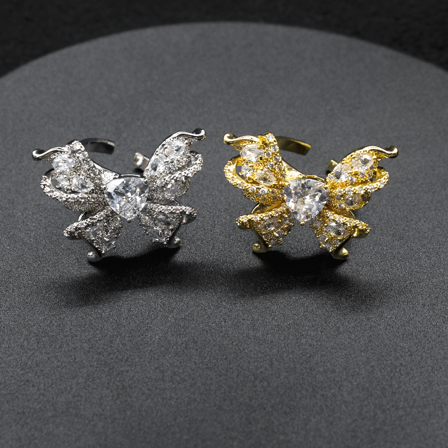 New high quality bowknot zircon ring