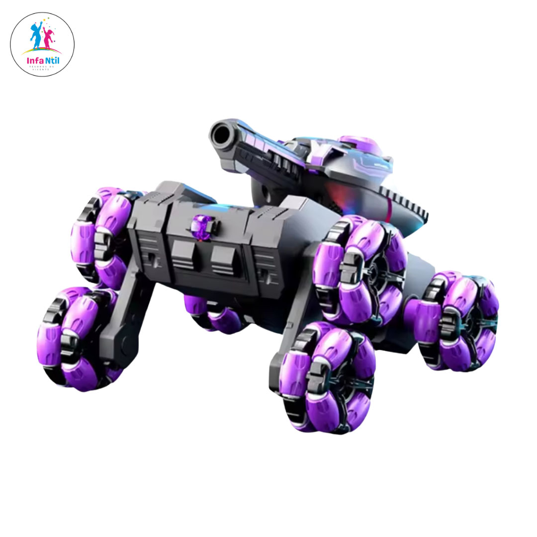 6-wheel LED musical tank