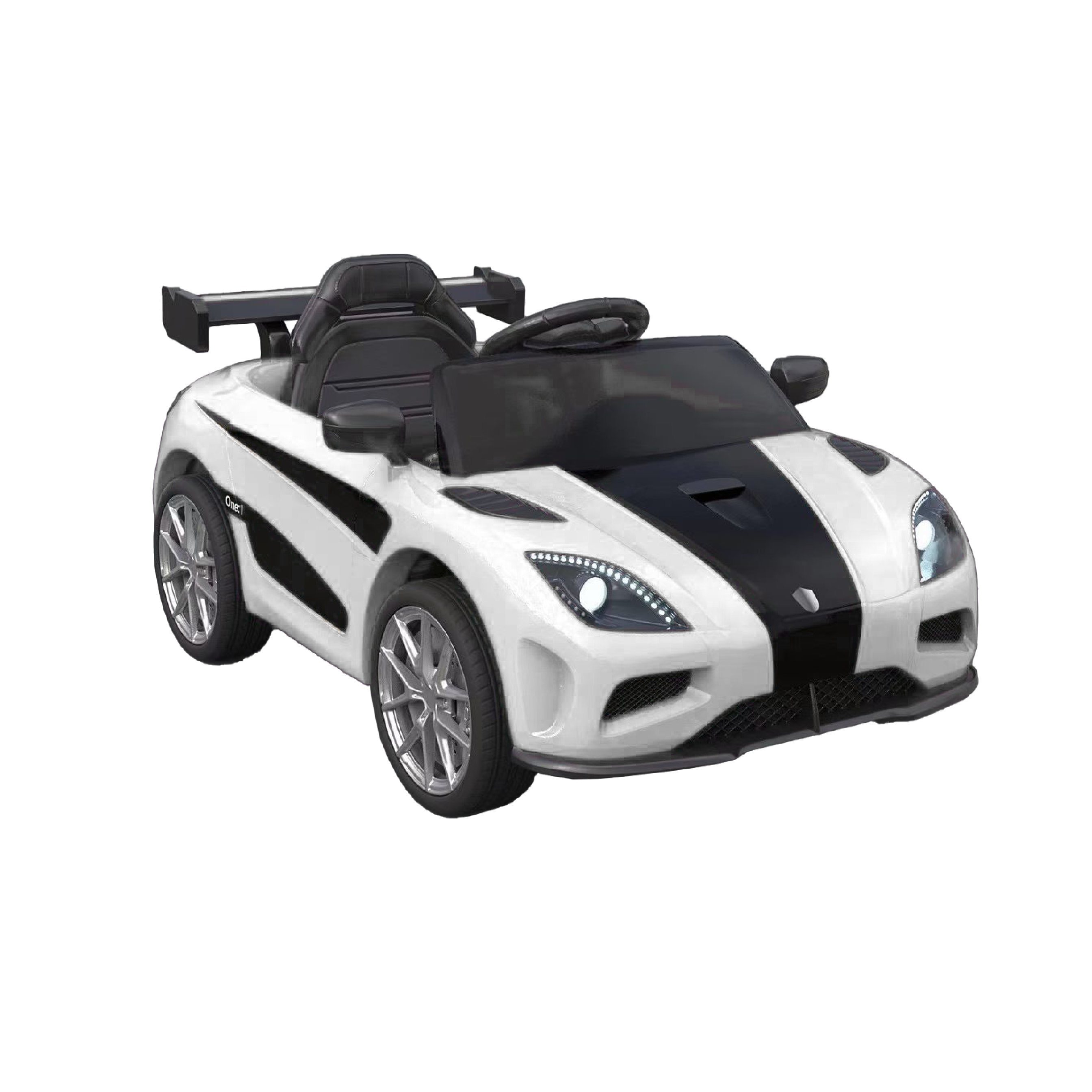 Remote-controlled electric ride-on car for children ages 1 to 4