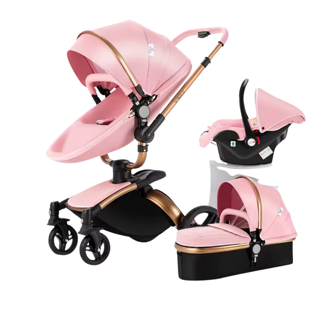 Multifunctional 3 in 1 Waterproof PU Baby Stroller