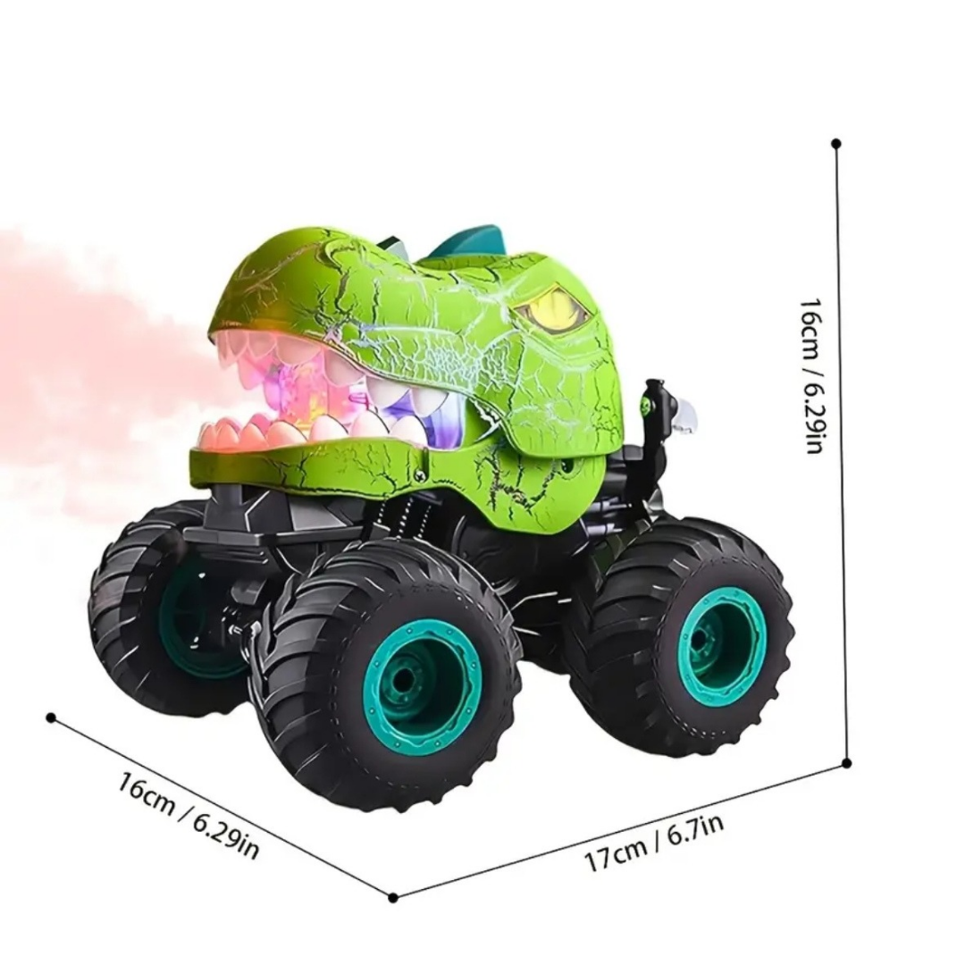 Remote-controlled "Dinosaur" car with smoke and lights