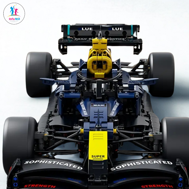 Formula 1 Blue Car Model Building Kit – 1:10 Scale