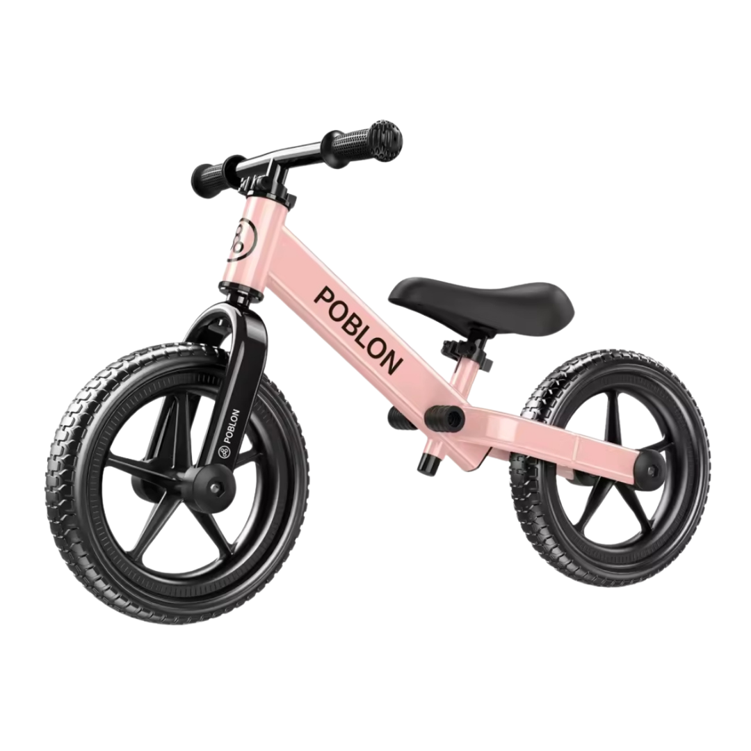 Portable balance bike without pedals for children
