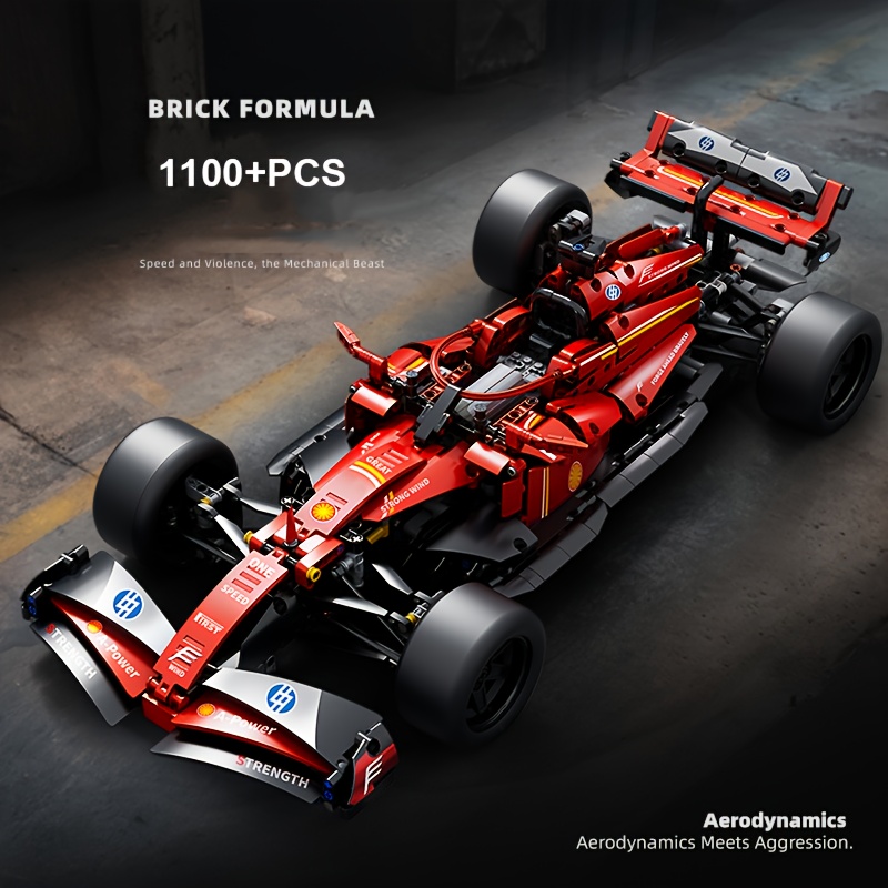 Formula 1 Red Car Model Building Kit – 1:10 Scale