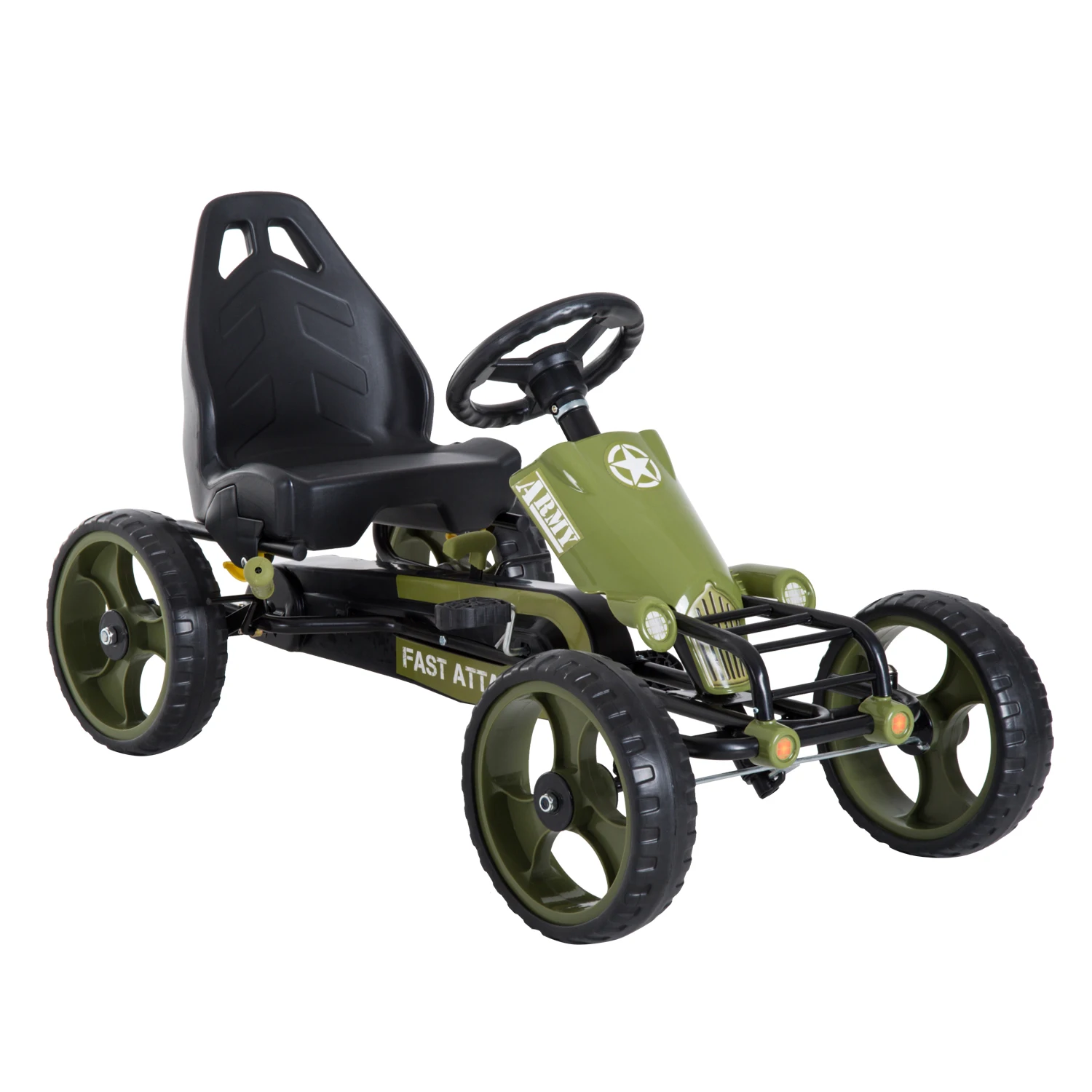 Pedal go-kart with brake for children over 3 years old 