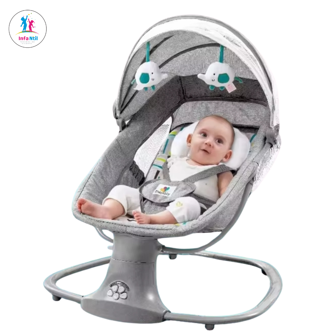 Electric baby bouncer with Bluetooth and remote control