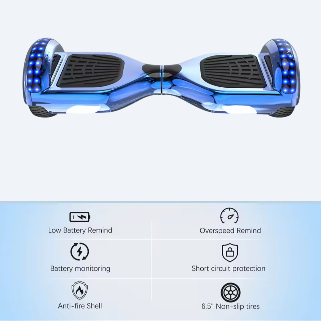 6.5" Hoverboard with LED Lights and Bluetooth