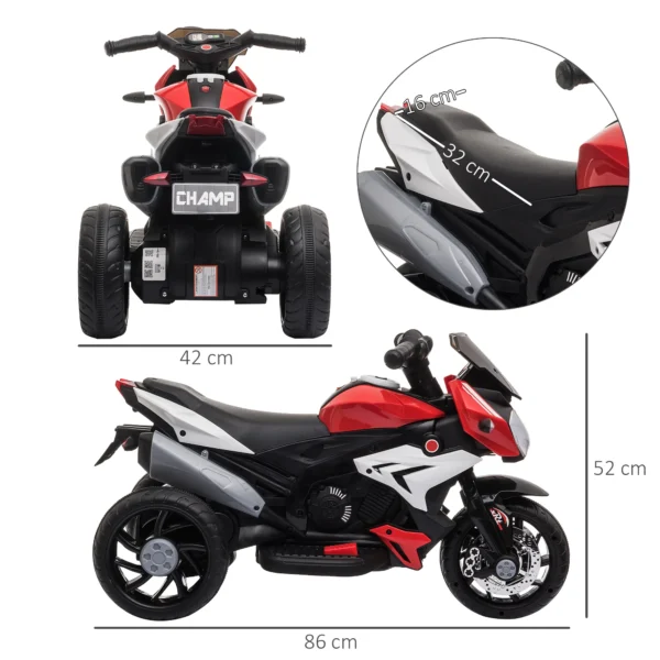 Children's Electric Motorcycle +3 Years with Musical Horn