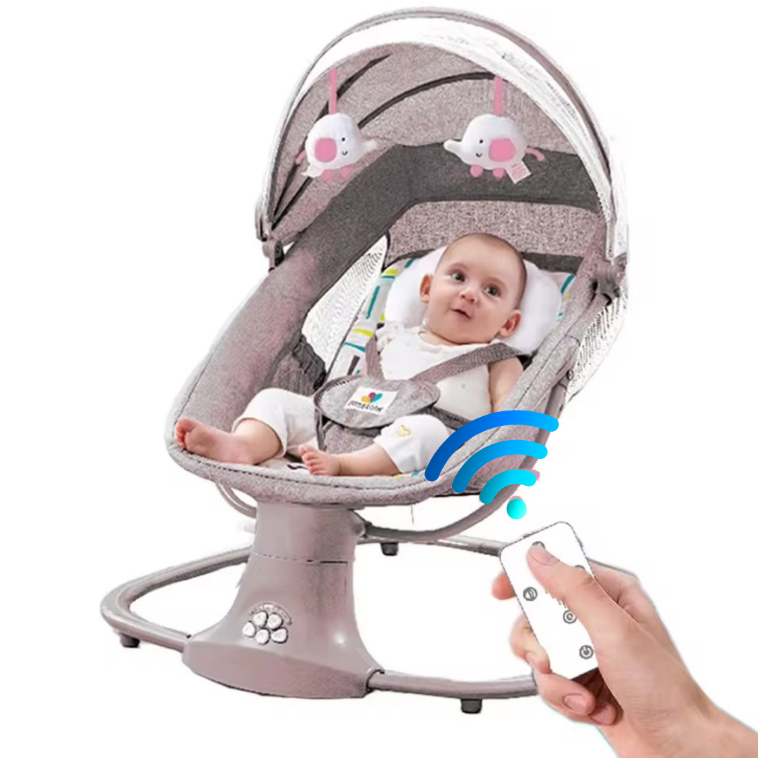 Electric baby bouncer with Bluetooth and remote control