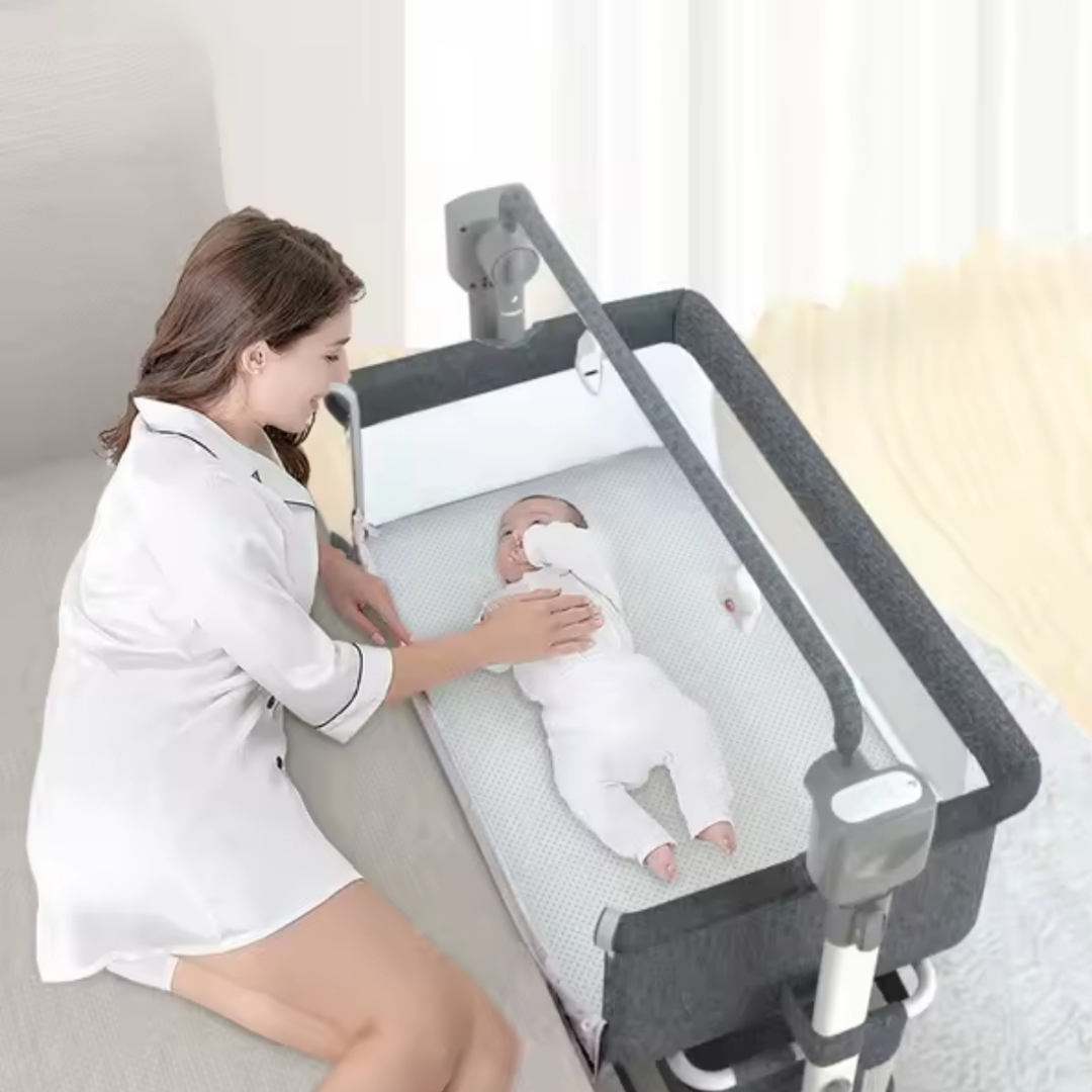 Electric crib with Bluetooth