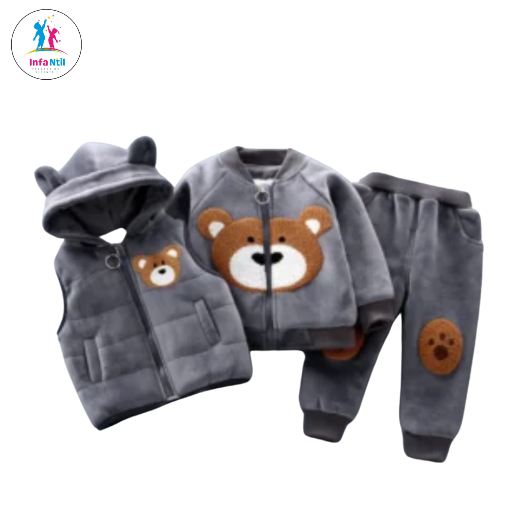 Three-piece fall-winter set for babies