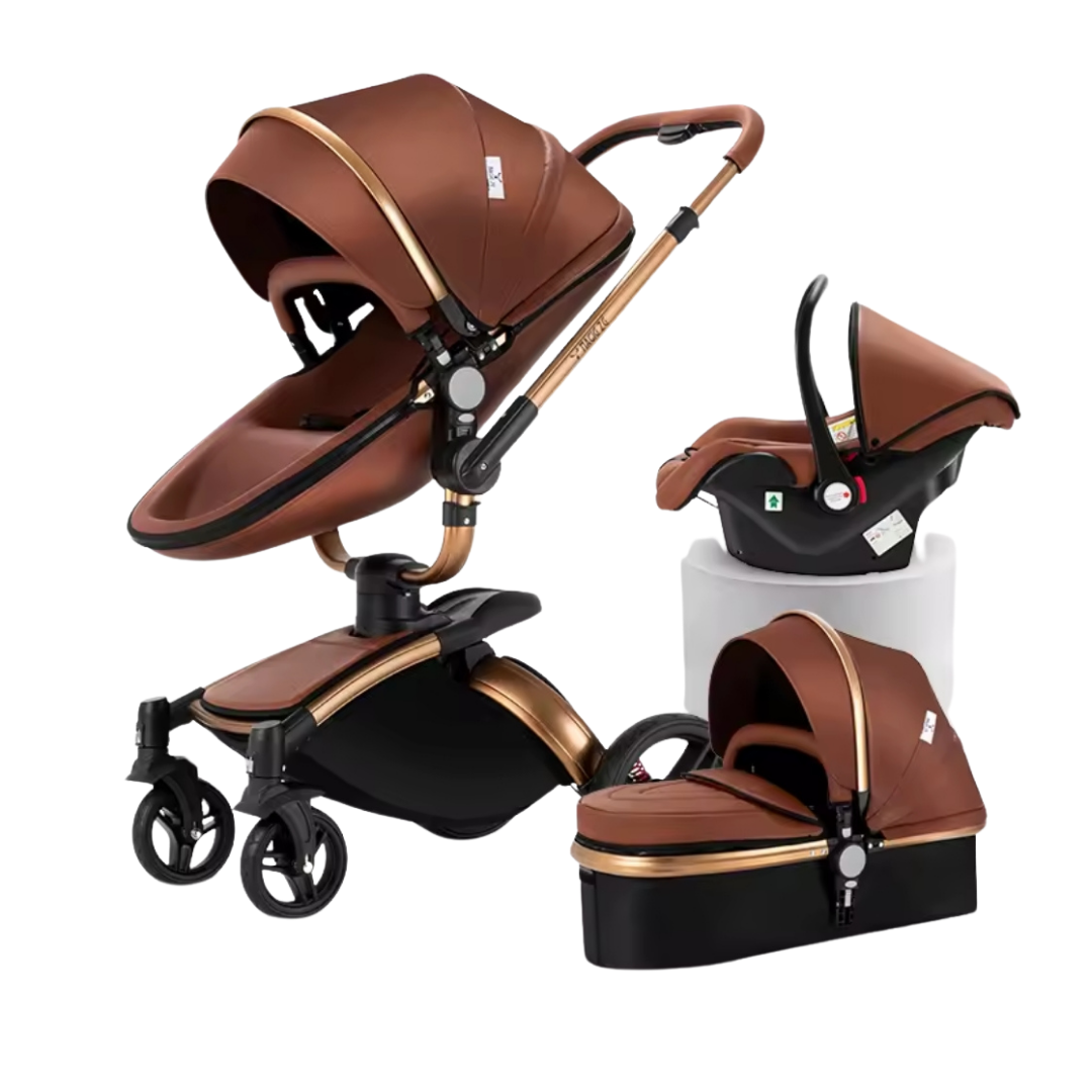 Multifunctional 3 in 1 Waterproof PU Baby Stroller
