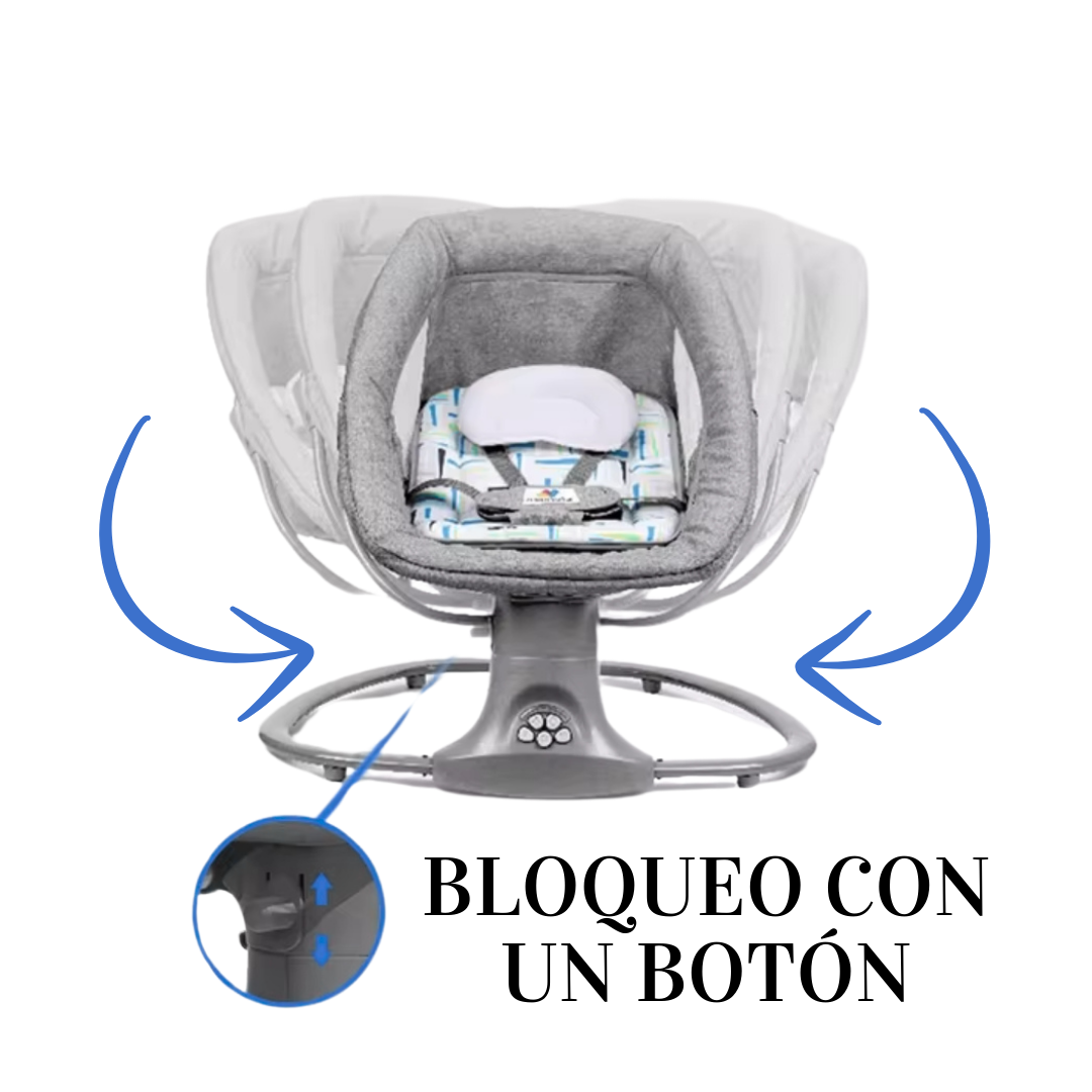 Electric baby bouncer with Bluetooth and remote control