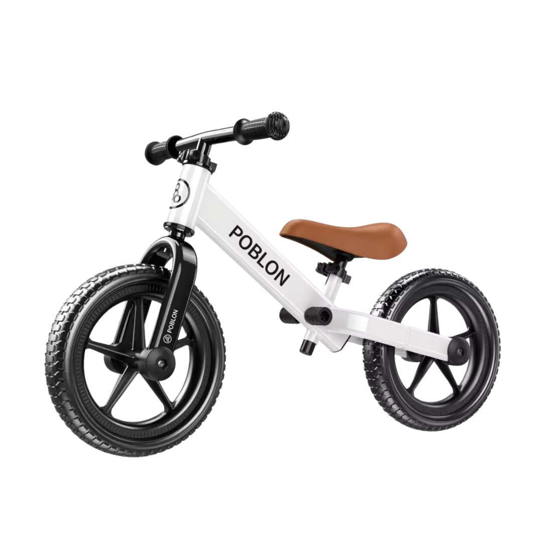 Portable balance bike without pedals for children