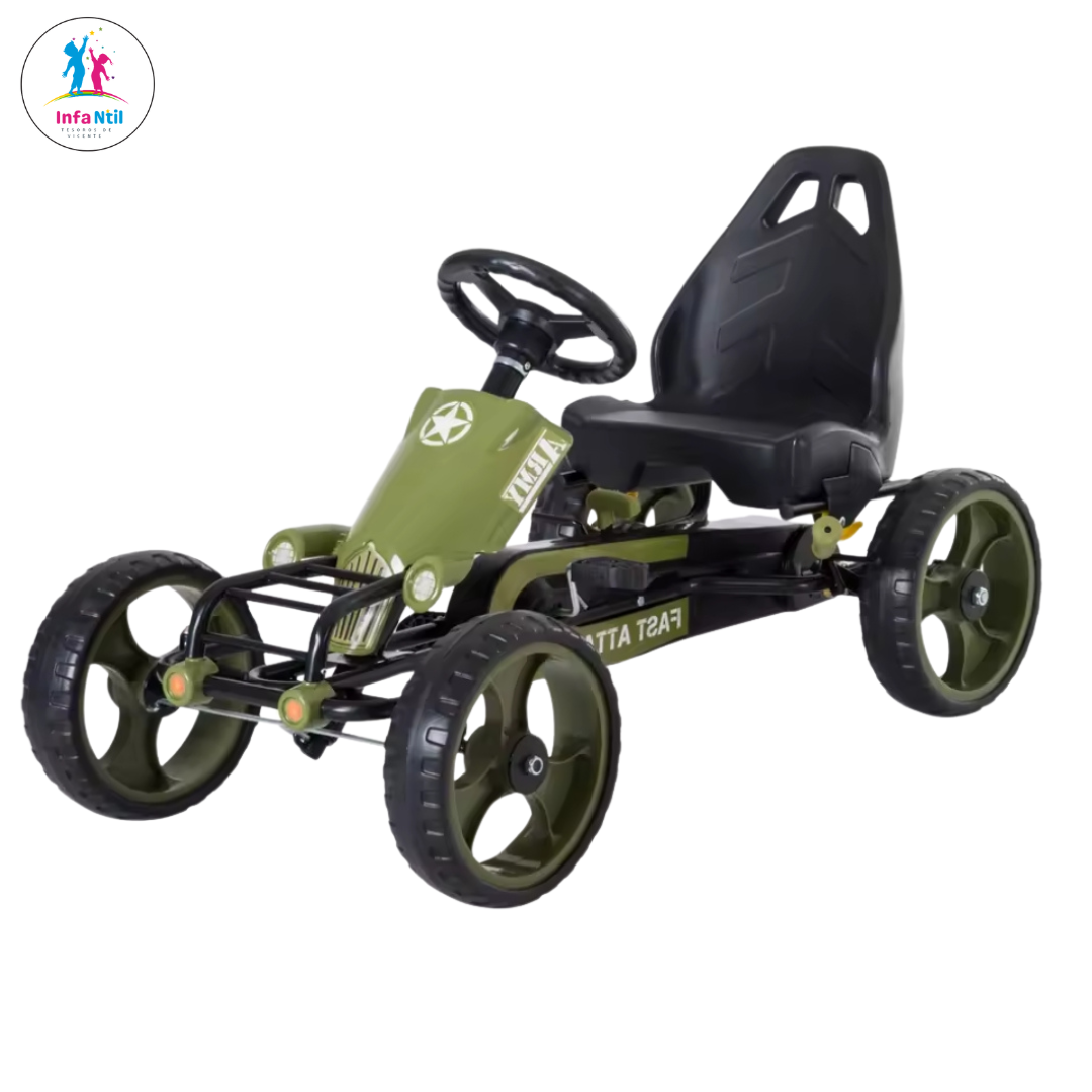 Pedal go-kart with brake for children over 3 years old 