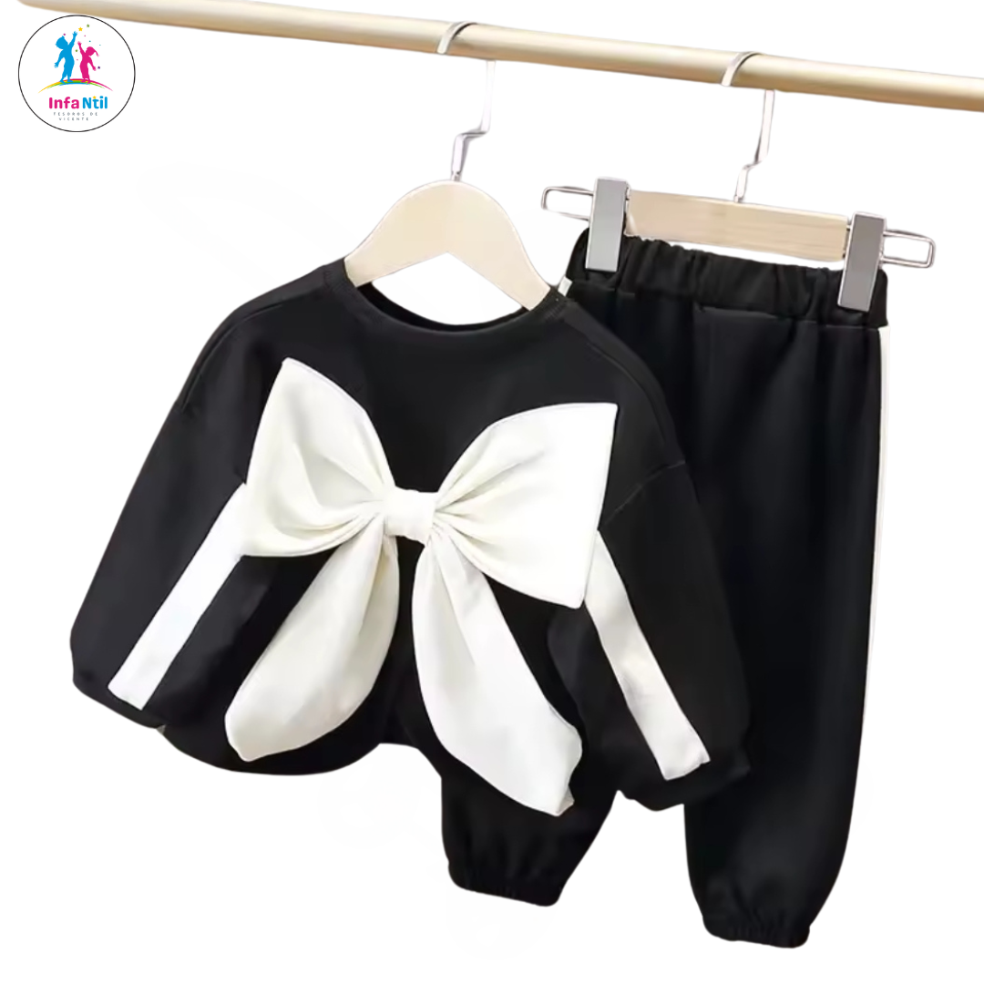 Fashionable bow outfits for girls