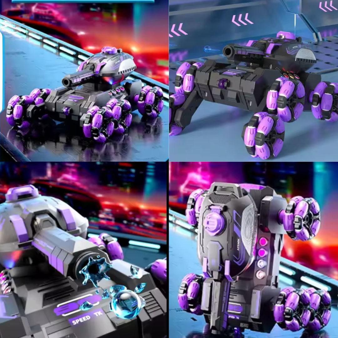 6-wheel LED musical tank