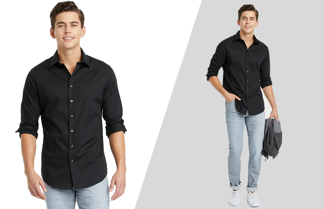 Men's Black Casual Shirt