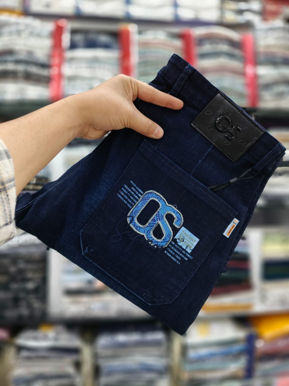 Dark Blue Denim Jeans
