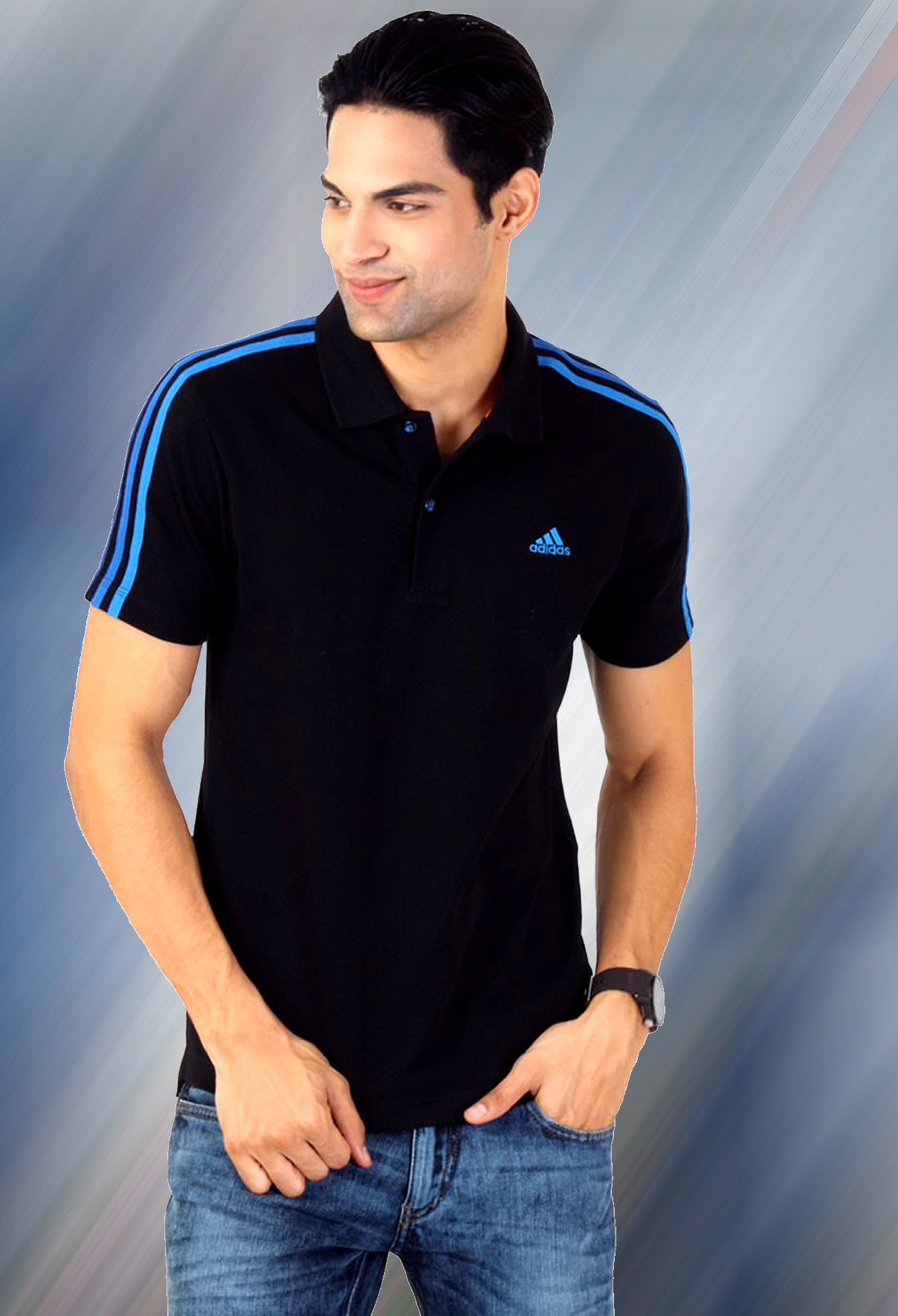 Adidas Black Polo Shirt