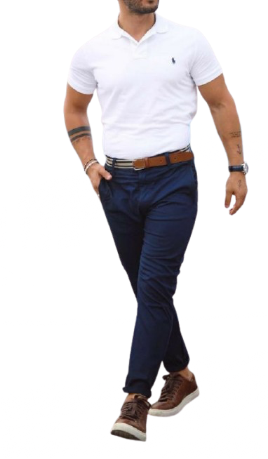 Men's Classic White Polo Shirt