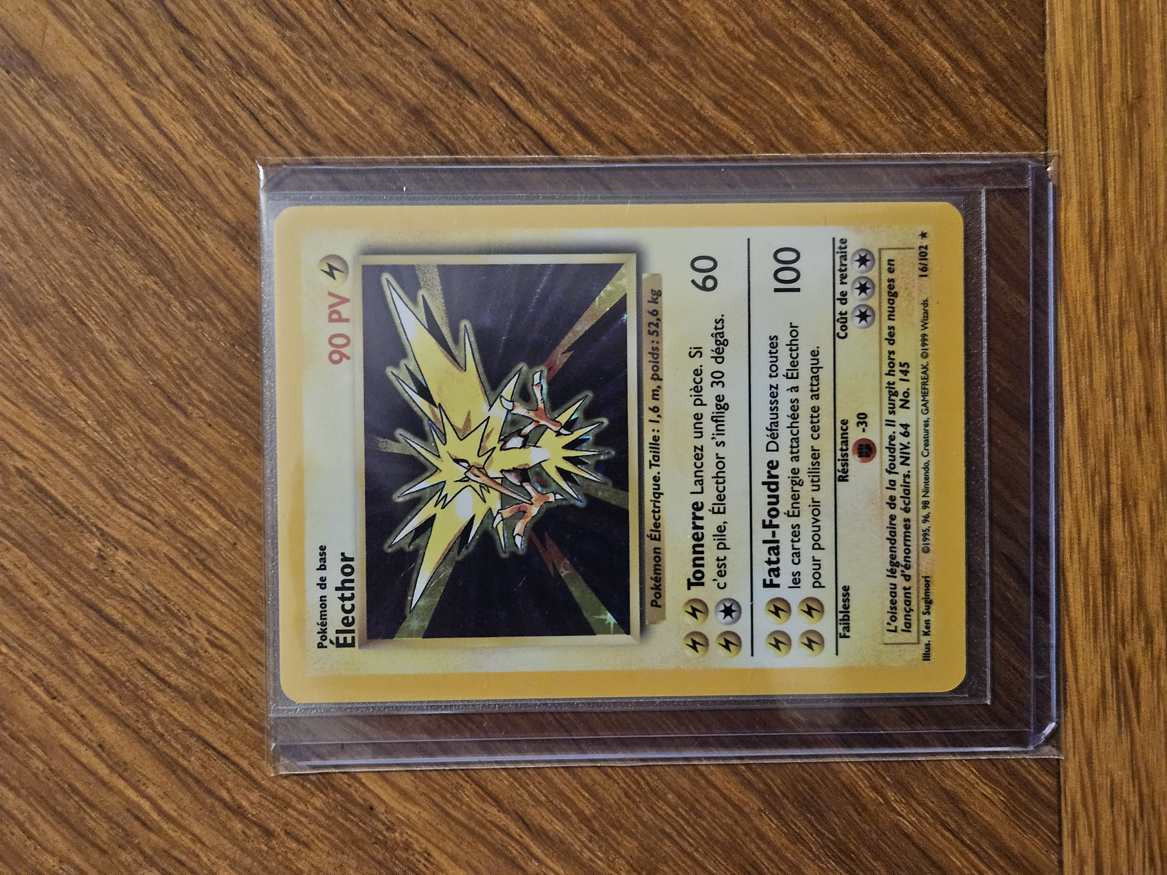 Carte Pokémon Électhor Set de base FR