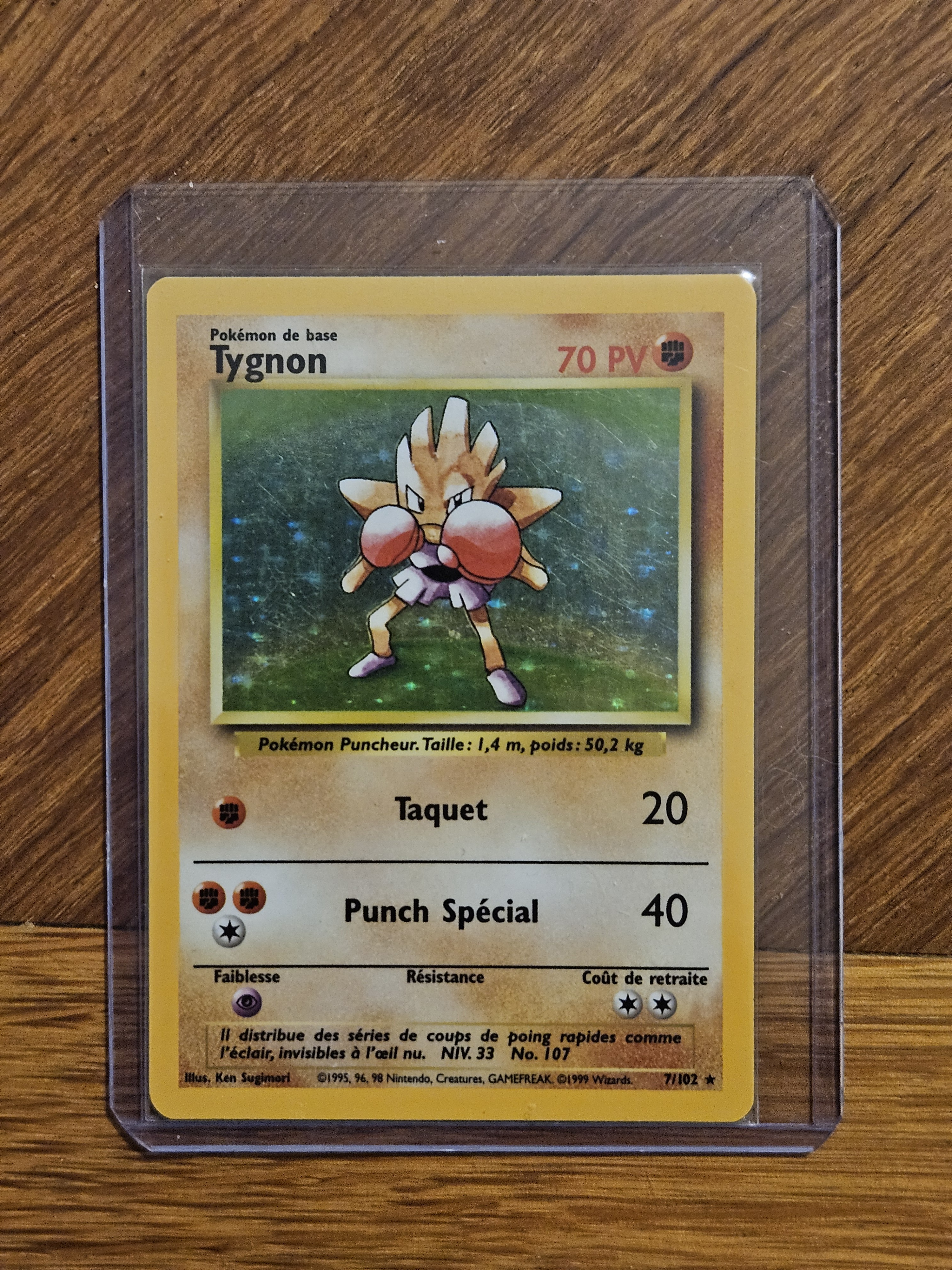 Carte Pokémon Tygnon Set de base FR