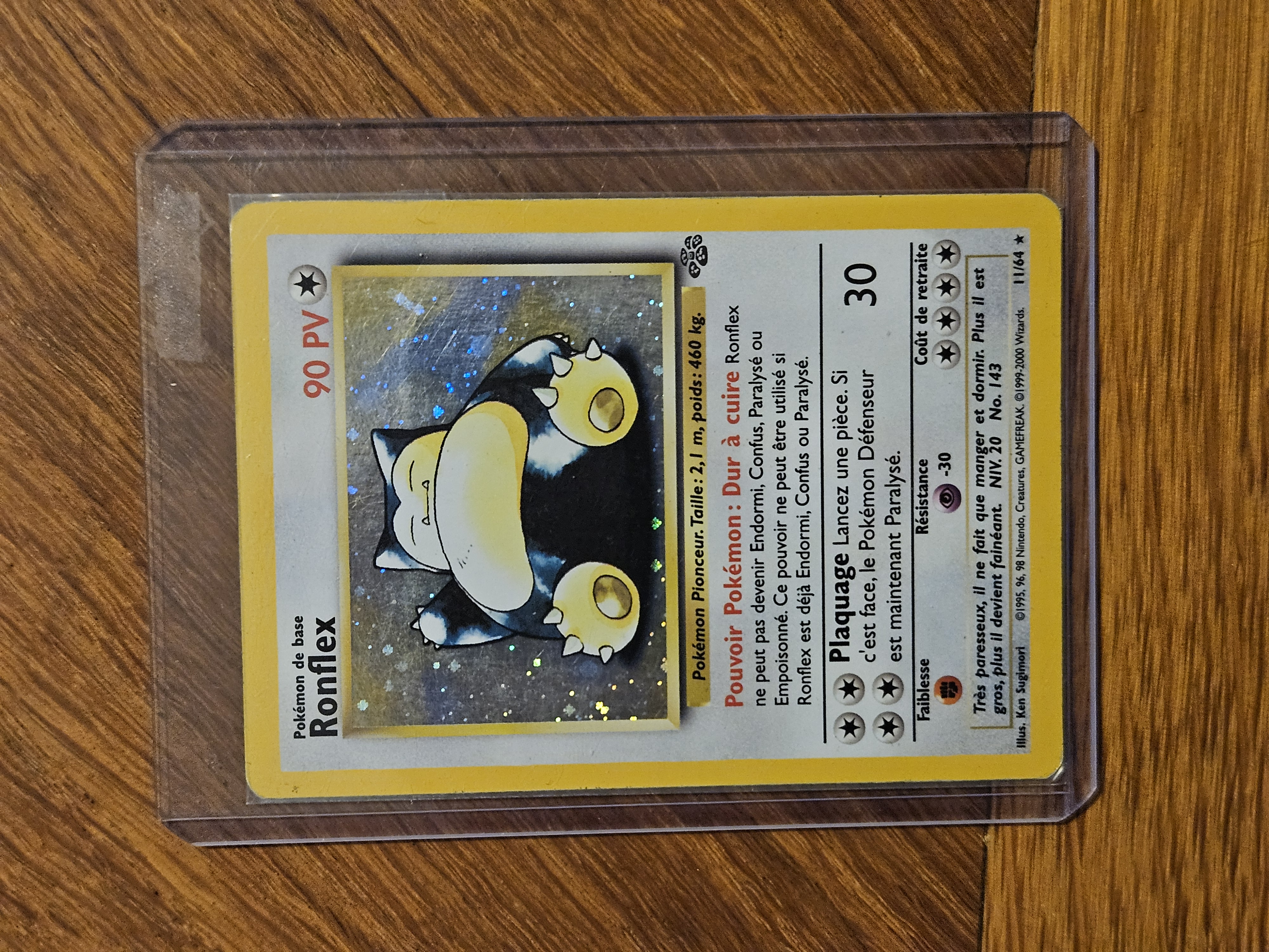 Carte Pokémon Ronflex Jungle Set de base