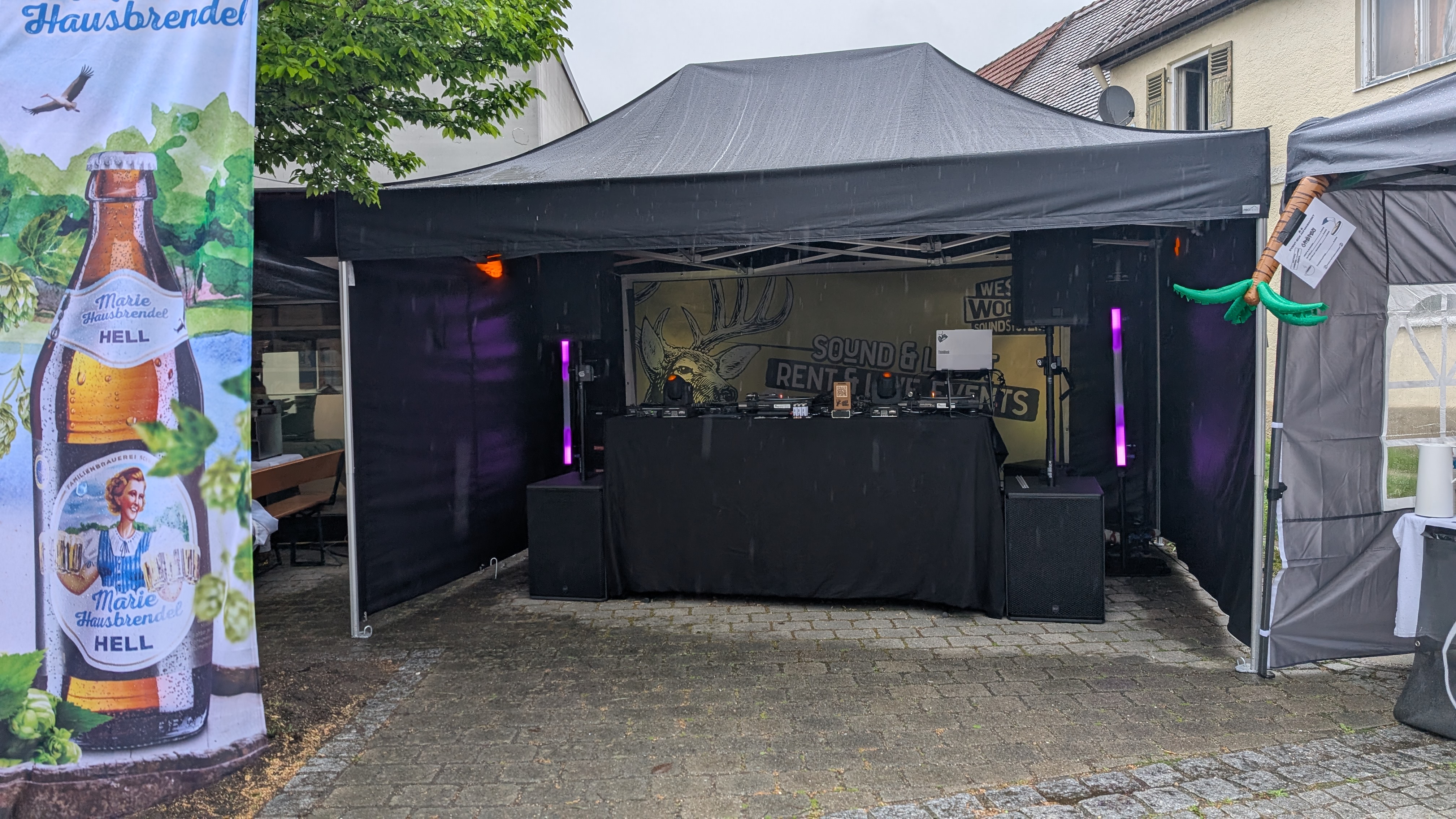 ProTent Faltzelt 4,5x3m Schwarz