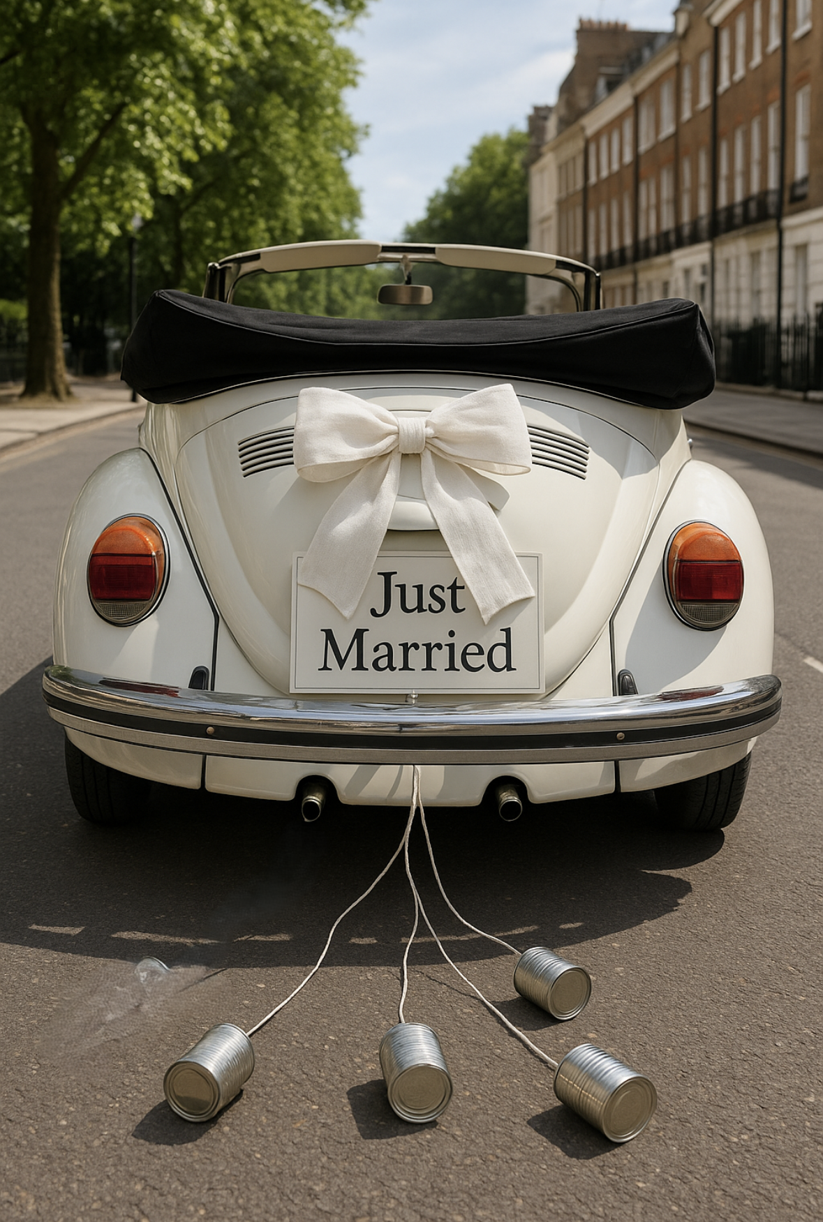 White Linen Wedding Bows