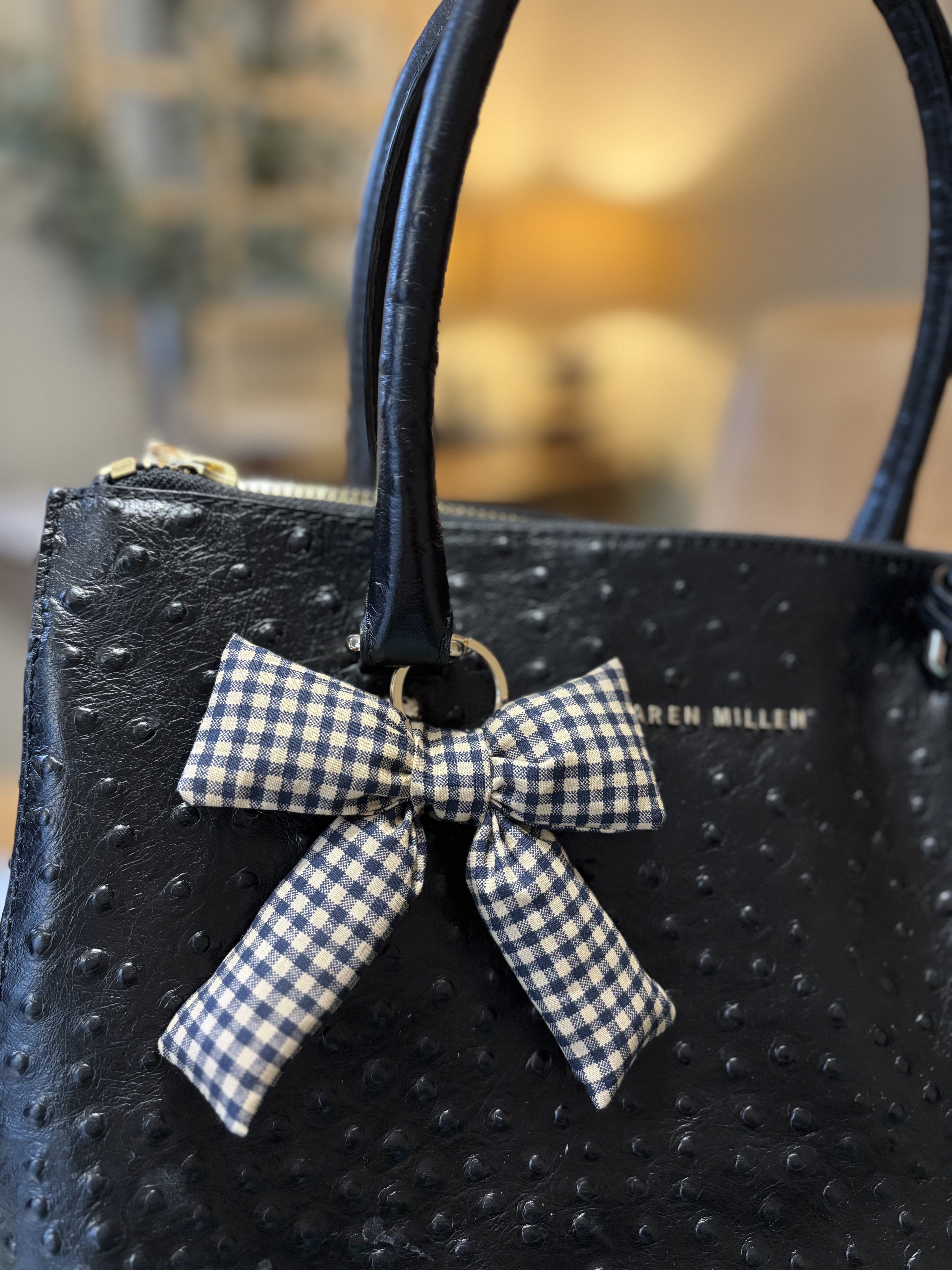  Fabric Bow Keyring/Bag Charm