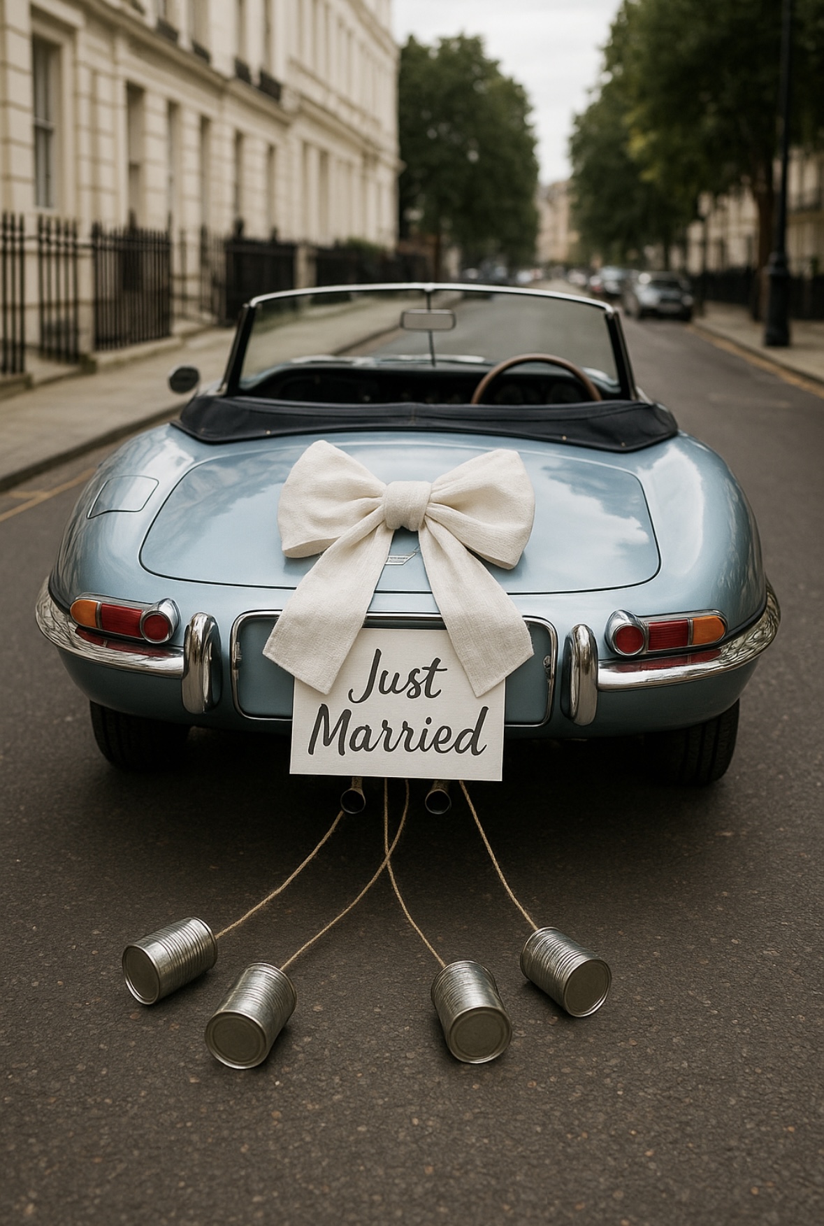 White Linen Wedding Bows