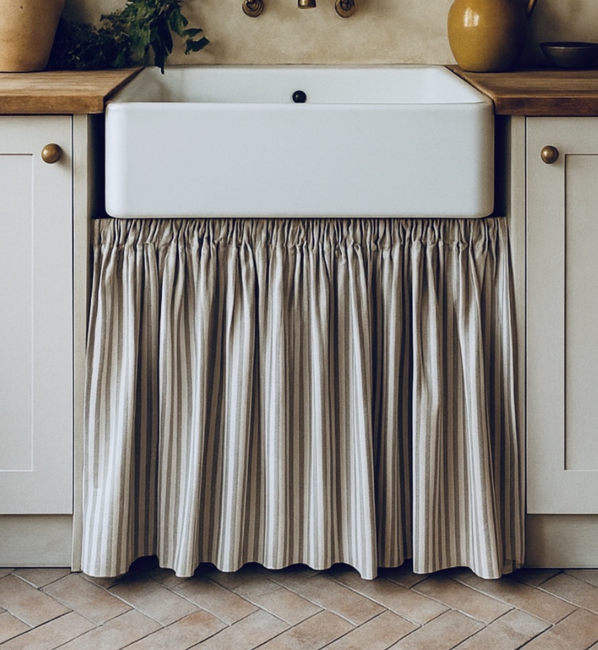 Cabinet curtains 