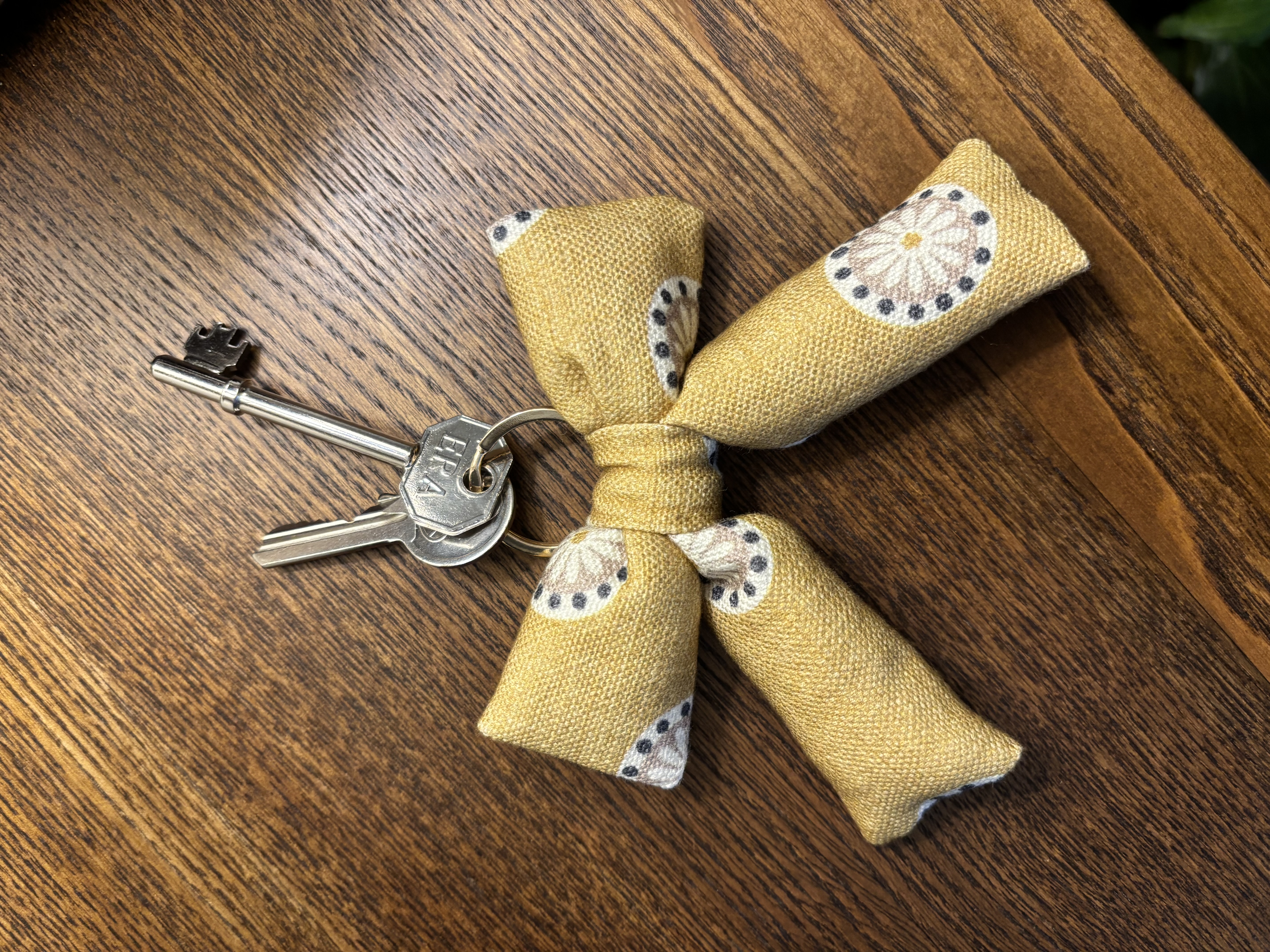  Fabric Bow Keyring/Bag Charm
