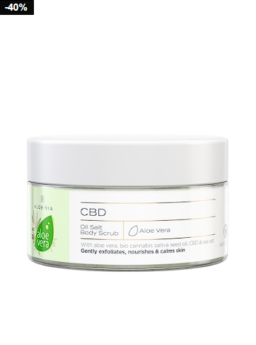 Gommage corporel au sel de mer CBD