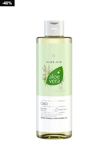 Huile de douche Aloe Vera CBD