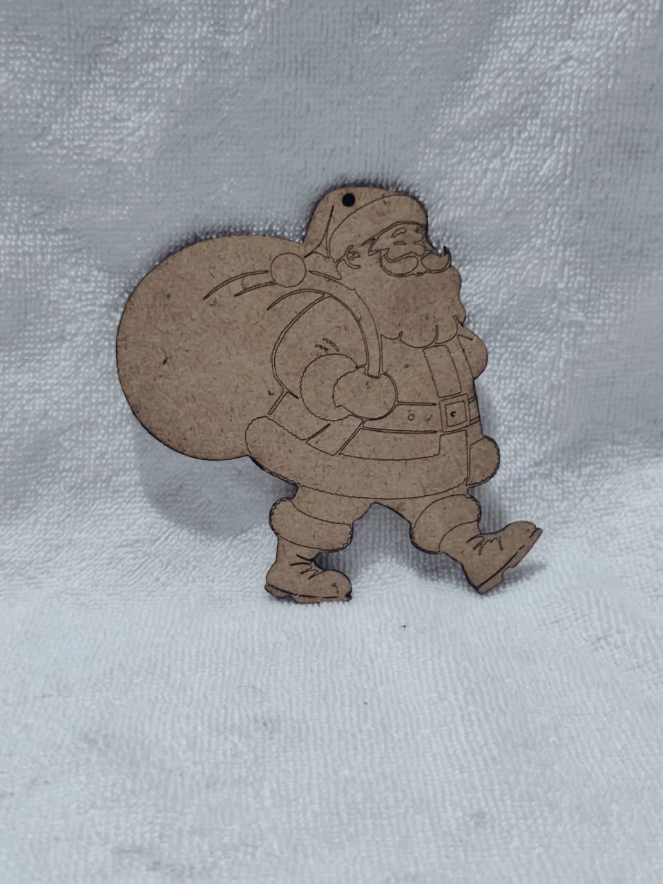 Wooden Santa Claus Cutout - 4 inch