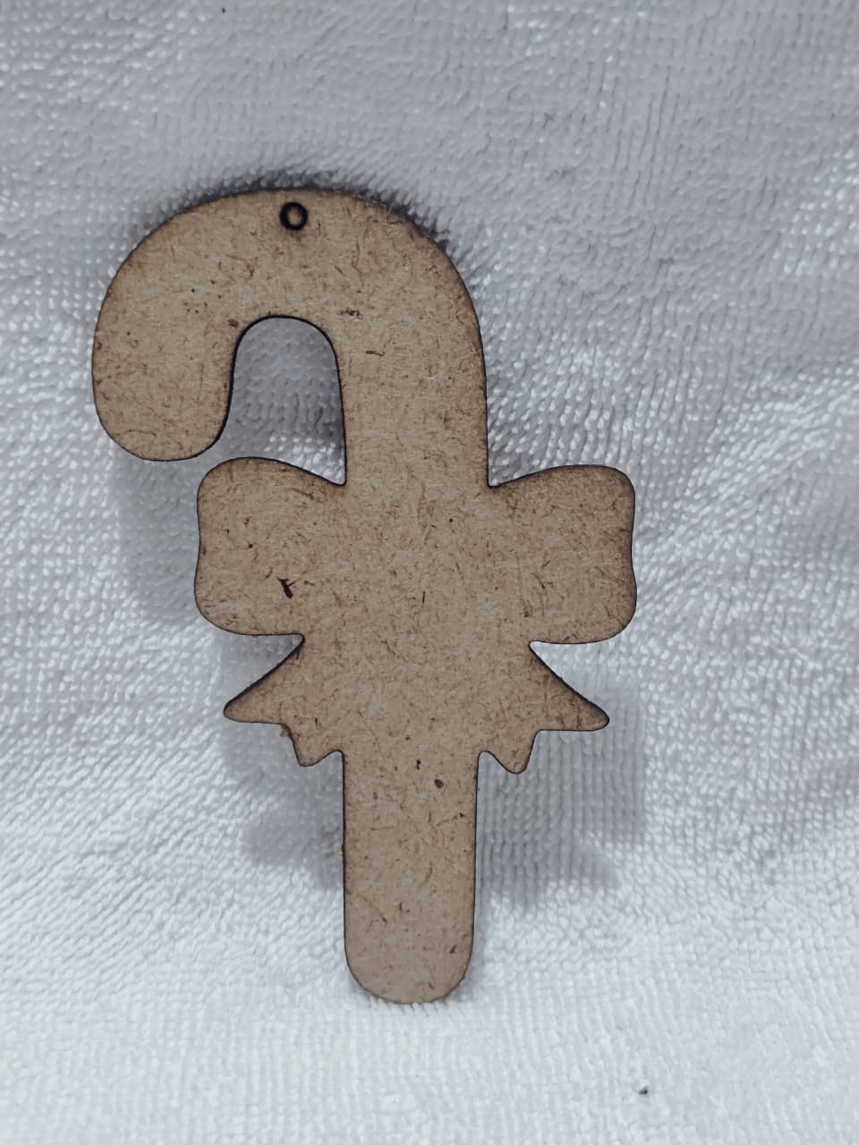 Wooden Candy Cane Ornament  - 4 inch