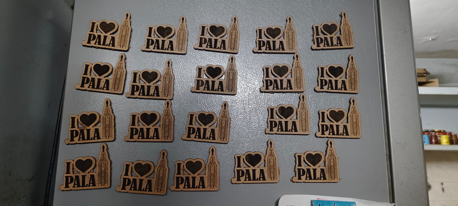 I Love Pala Fridge Magnet 2D MDF