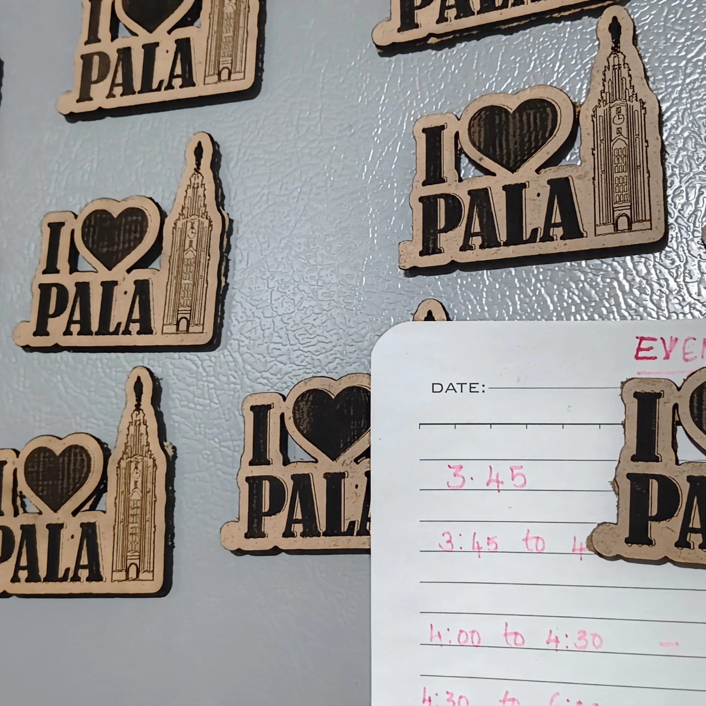 I Love Pala Fridge Magnet 2D MDF