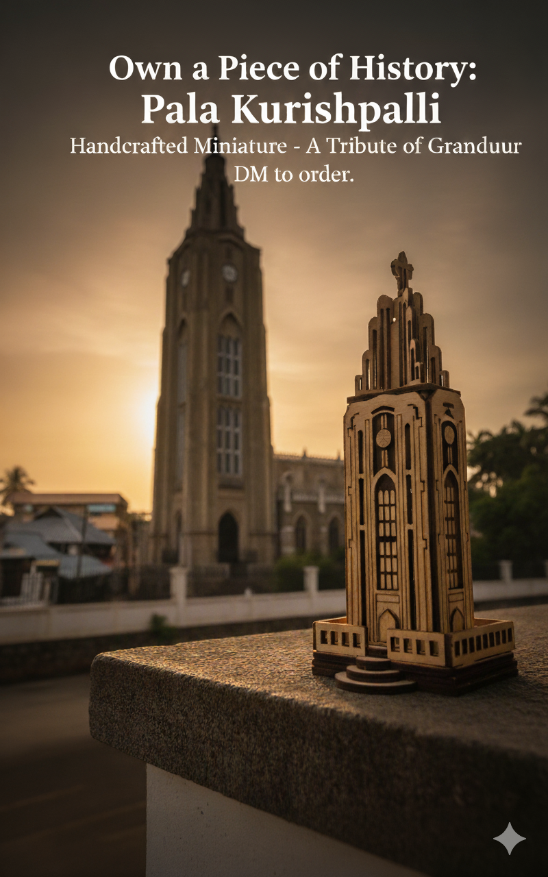 Pala Kurishupalli 3D miniature model - Budget Edition