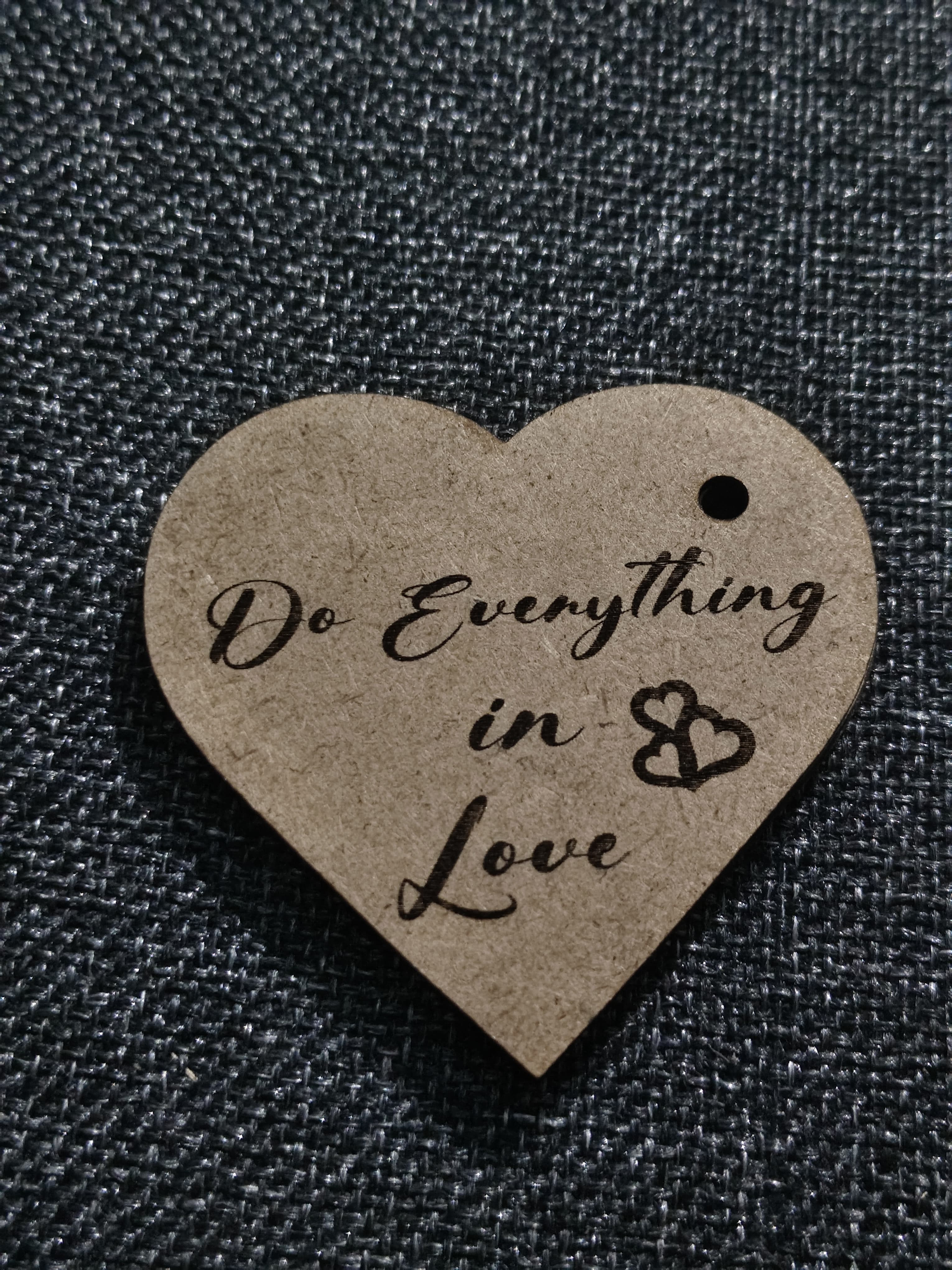 Heart shaped name tags