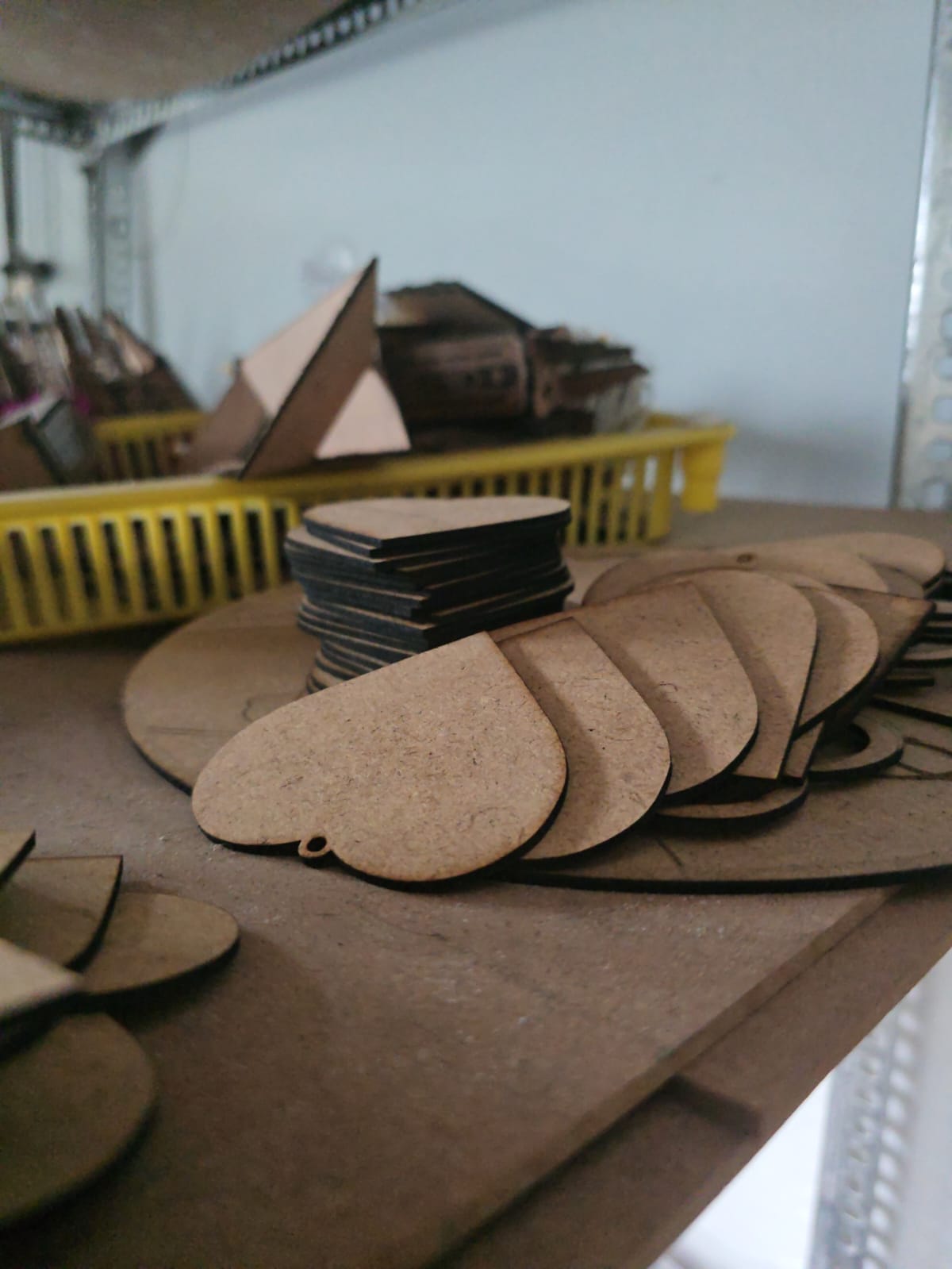 Heart shaped name tags