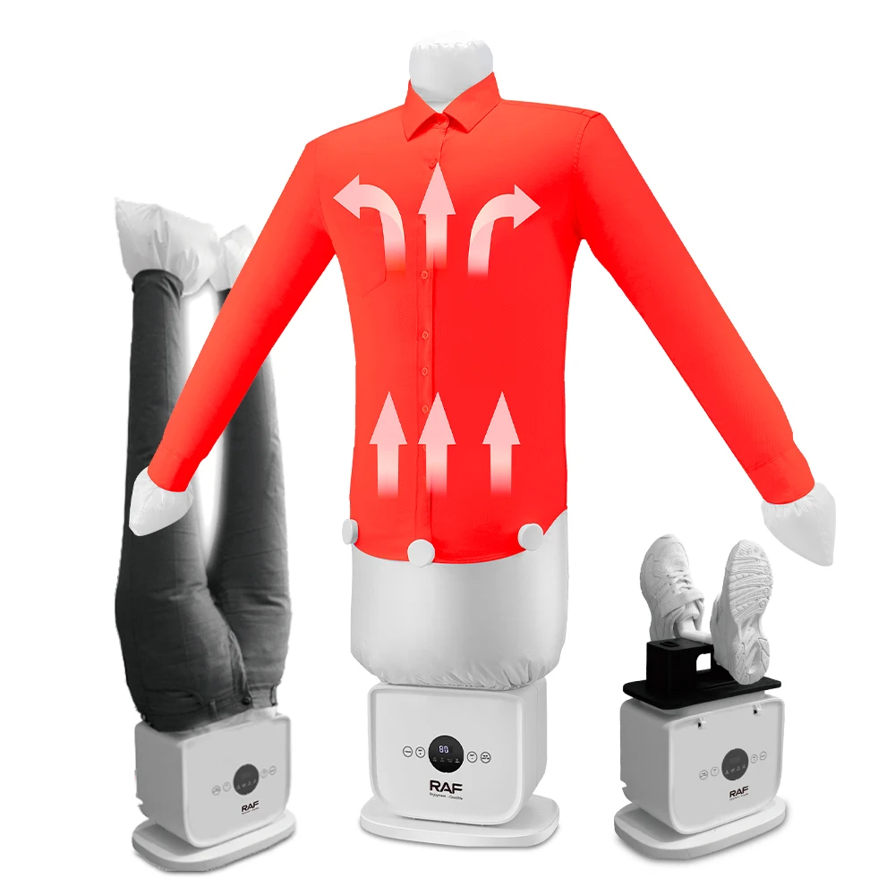 مجفف ومكواة ملابس كهربائي محمول | تجفيف سريع وتصميم مدمج مثالي للسفر